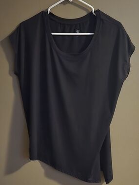 Champion Black Women's Asymmetric Sleeve Tunic